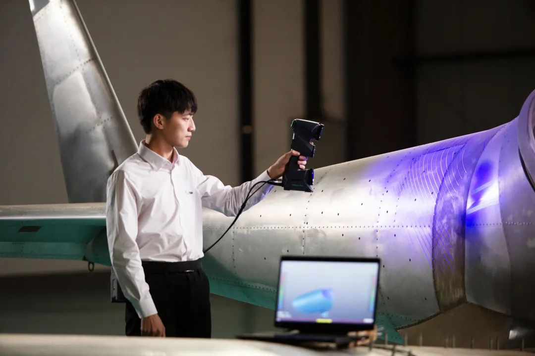 工業(yè)級手持激光掃描儀AtlaScan高效掃描飛機(jī)